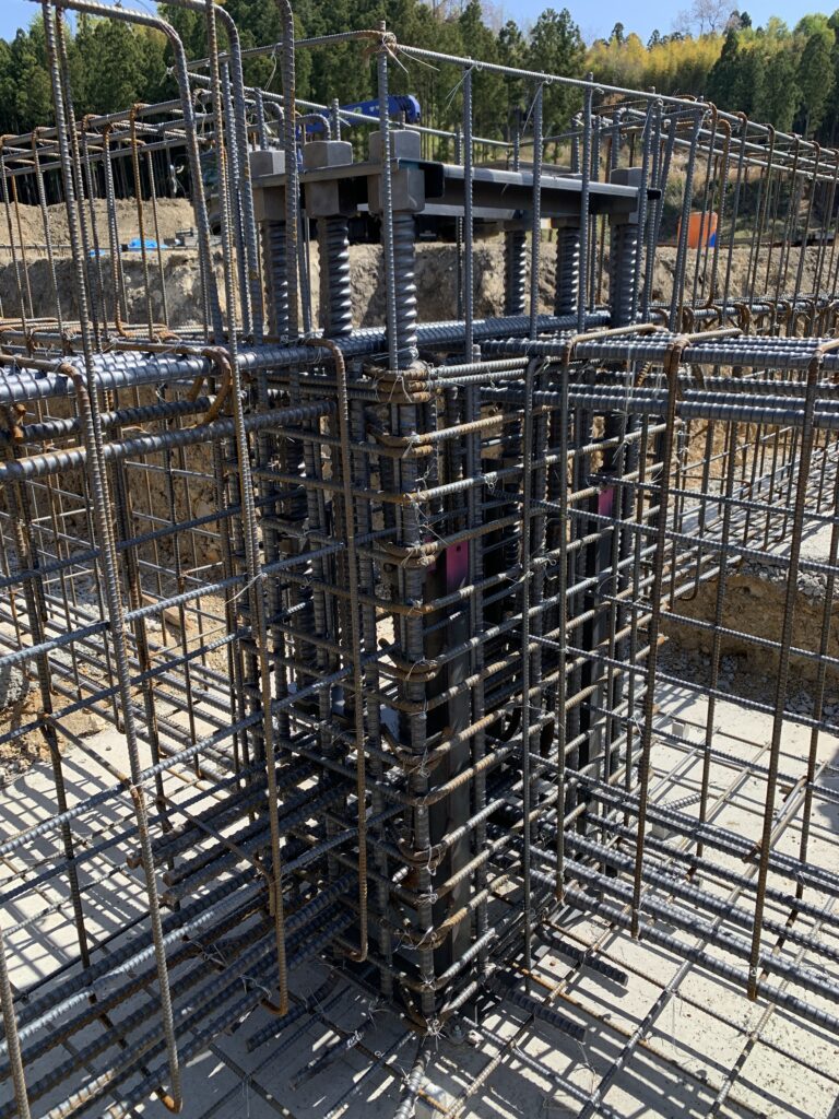 地中梁の段取り筋 柱受けについて - てつまぐ